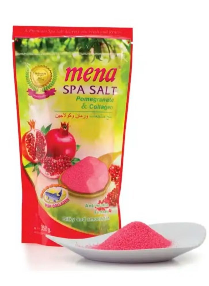 Mena Spa Salt Pomegranate & Collagen 350 G