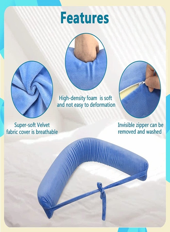KAVIL Lumbar Roll Pillow for Sciatica Nerve Pain Sleeping Lower Back Support Scoliosis Waist Pillow for Side Sleeper in Bed & Office Chair Adjustable Straps Lumbar Foam Positioning Pillow (L Size) - Image 4