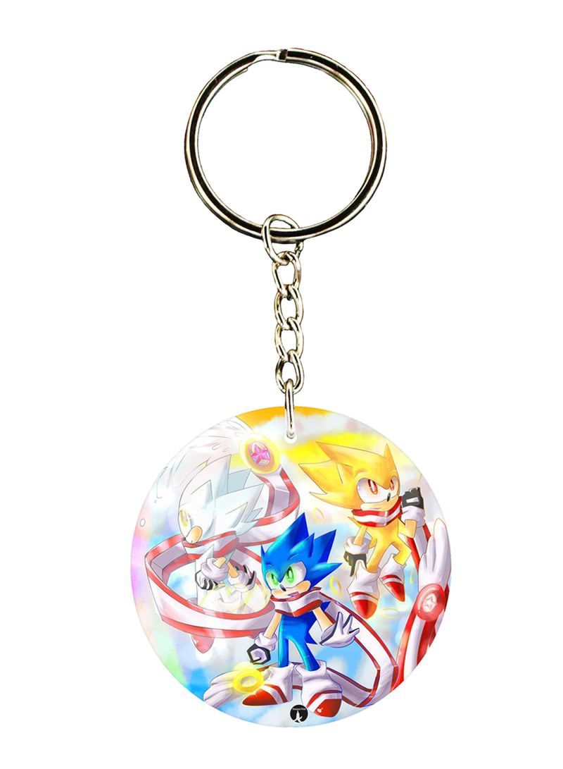 Sonic Printed Keychain