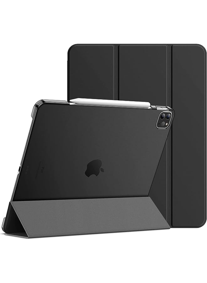 Jetech Case for iPad Pro 12.9-Inch (2020/2018 Model), Compatible with Pencil, Cover Auto Wake/Sleep (Black) - Image 1