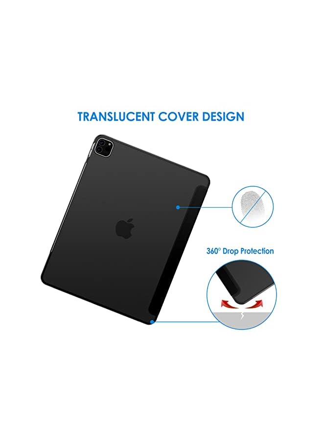 Jetech Case for iPad Pro 12.9-Inch (2020/2018 Model), Compatible with Pencil, Cover Auto Wake/Sleep (Black) - Image 4