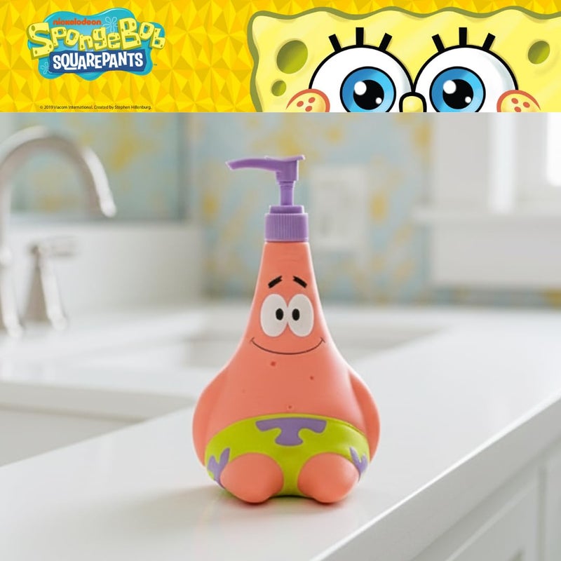 Franco Spongebob Squarepants Patrick Star Soap/Lotion/Hand Sanitizer Resin Pump Dispenser, 13 Ounces, (Officially Licensed Product) by Franco Collectibles - Image 3
