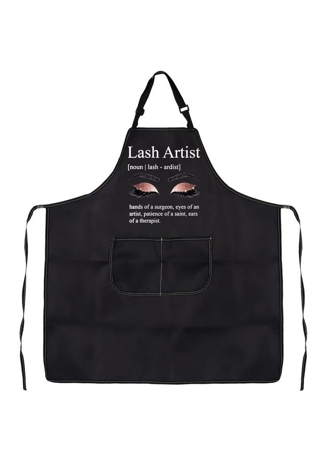 PXTIDY Lash Artist Apron Lash Tech Gifts Eyelashes Artist Gift Waterproof Apron Beautician Coworker Salon Lashes (Lash Artist Pink Apron) - Image 1