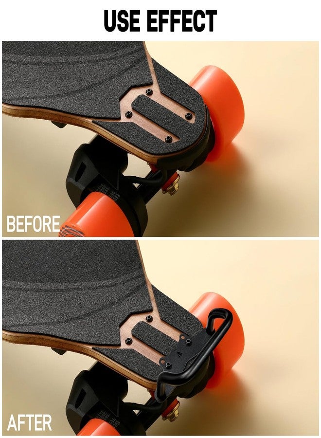YIBEICO Skateboard Handle for Meepo Exway Isinwheel, All Stainless Steel Ant-Rust Durable Skateboard Carry Handle with Four Holes Longboard Widened Carrier Grip Board Accessories - Image 4