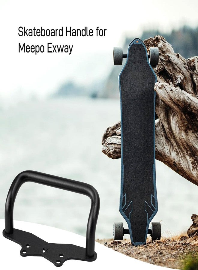 YIBEICO Skateboard Handle for Meepo Exway Isinwheel, All Stainless Steel Ant-Rust Durable Skateboard Carry Handle with Four Holes Longboard Widened Carrier Grip Board Accessories - Image 2