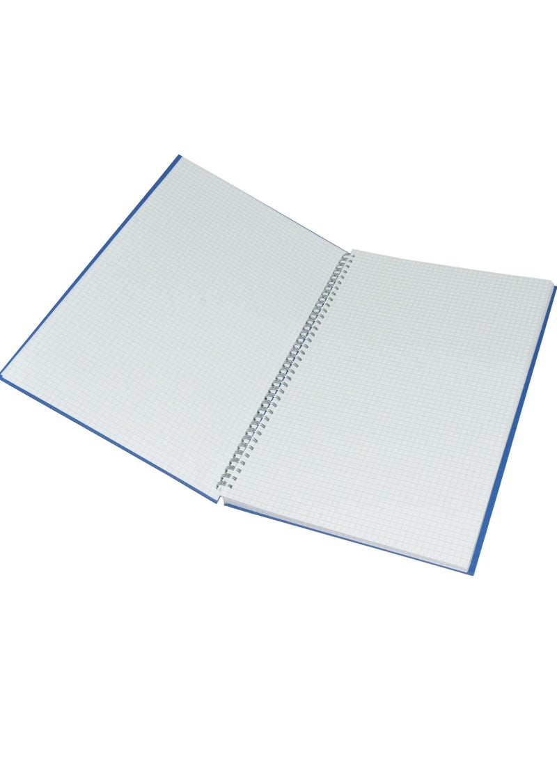 FIS - FIS Manuscript Books, 5 mm Square Lines with Spiral, 96 Sheets, 2 Quire, F/S (210 x 330 mm) Size - FSMNFS2Q5MSB - Image 1