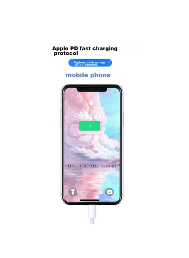 Bkayp Compatible With Apple Charger, 20w Gallium Nitride Pd Fast Charging Phone Set, Suitable For Iphone 16 Pro Max 15 New Models, Ipad Tablet Type-c Charging Cable Head - Image 4