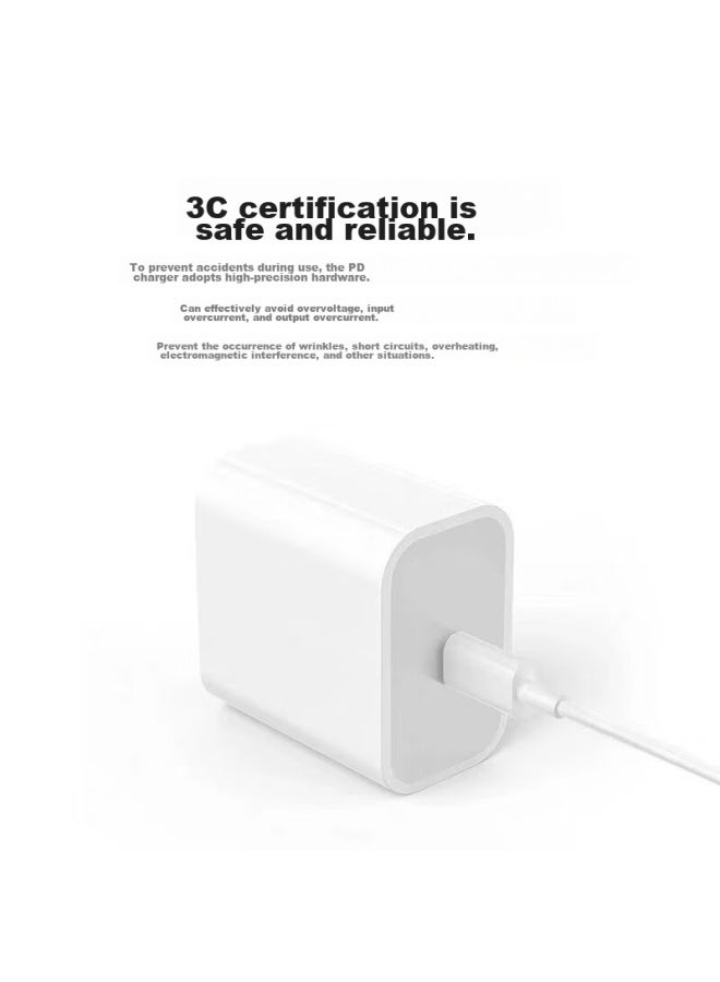 Bkayp Compatible With Apple Charger, 20w Gallium Nitride Pd Fast Charging Phone Set, Suitable For Iphone 16 Pro Max 15 New Models, Ipad Tablet Type-c Charging Cable Head - Image 5