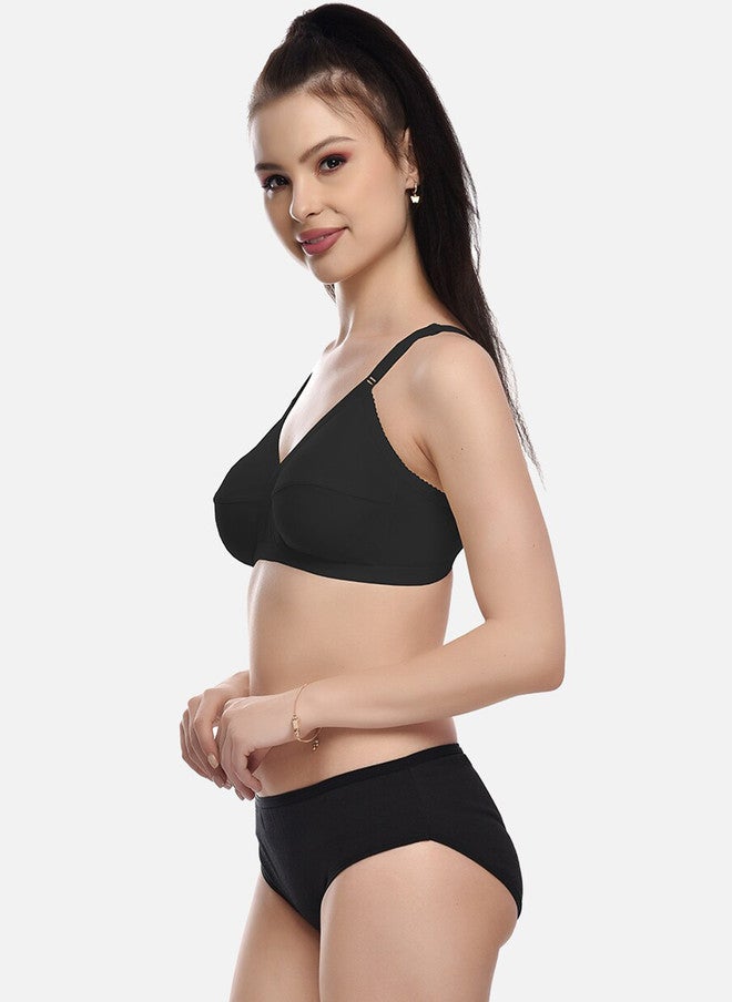 FIMS Non Padded Black Lingerie Set - Image 3