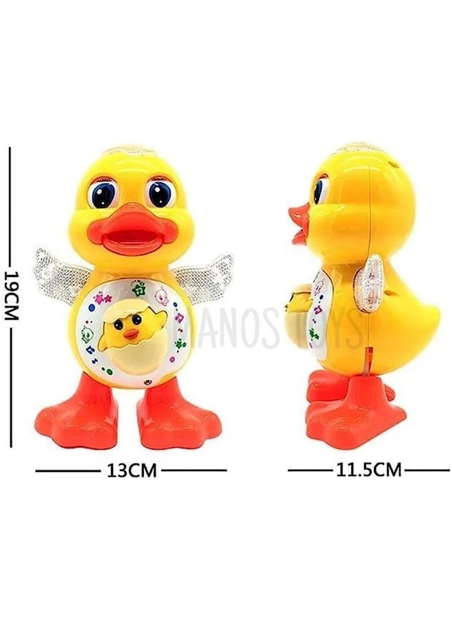 Manos Dancing Duck Toy ot Baby with Music, Flashing Lights and Real Dancing Action Toy for Kids Unlimited Fun Toy 