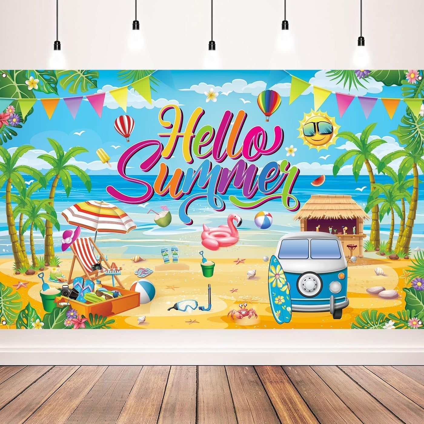 أي آر إس جرافيكس ARS Graphics Ars Hello Summer Backdrop Banner