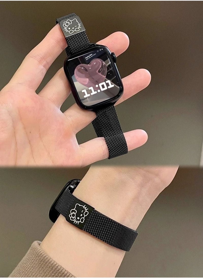 Hello Kitty printed magnetic sports strap suitable for Apple Watch strap 7/8/9E 44mm