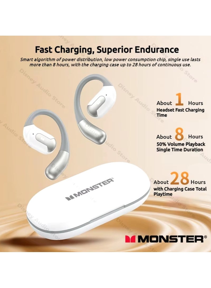 Monster AC317 Bluetooth 5.4 Headphones Ipx5 Wireless Headphones Enc Noise Reduction Headphones for iOS Android - Image 3