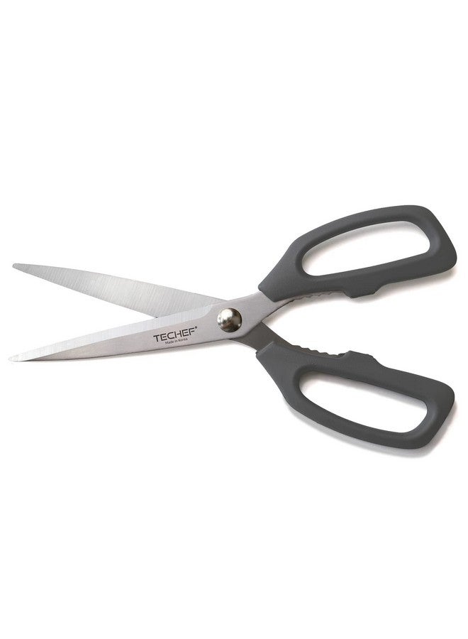 TECHEF Kitchen Shears, All Purpose Scissors, Dishwasher Safe, Heavy Duty Meat Scissors Poultry Shears, Stainless Steel, Made in Korea (Dark Gray) - Image 1