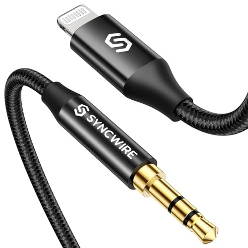 Syncwire Genuine Apple MFI Certified Aux Cord - 3.3FT iPhone Aux Cord for Car Stereo, Speaker, Headphone Compatible with iPhone 14/14 Pro/14 Pro Max/13/12/11/XR/X/8 - Image 2