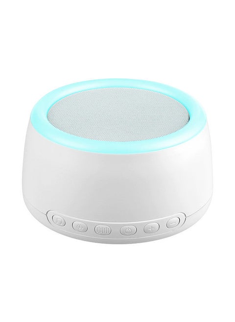 Desktop Rechargeable White Noise Machine Sleep Therapy Sound Machine 30 Soothing Sounds 30min/60min Timer/Loop Playback BT Connection with Colorful Touch Control Night Light