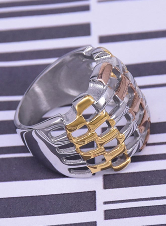 Titanium Steel Tri-Color Ring - Image 2