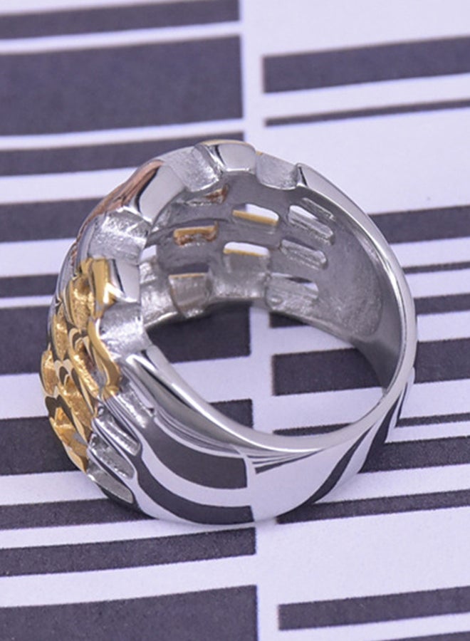 Titanium Steel Tri-Color Ring - Image 4