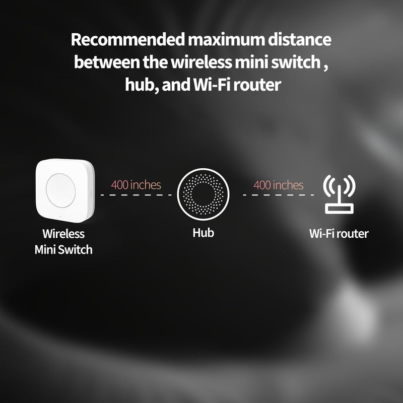 Aqara Wireless Mini Switch, Requires AQARA HUB, Not Support Third Party Hubs, Zigbee Connection, Versatile 3-Way Control Button for Smart Home Devices, Compatible with Apple HomeKit, Works with IFTTT - Image 2