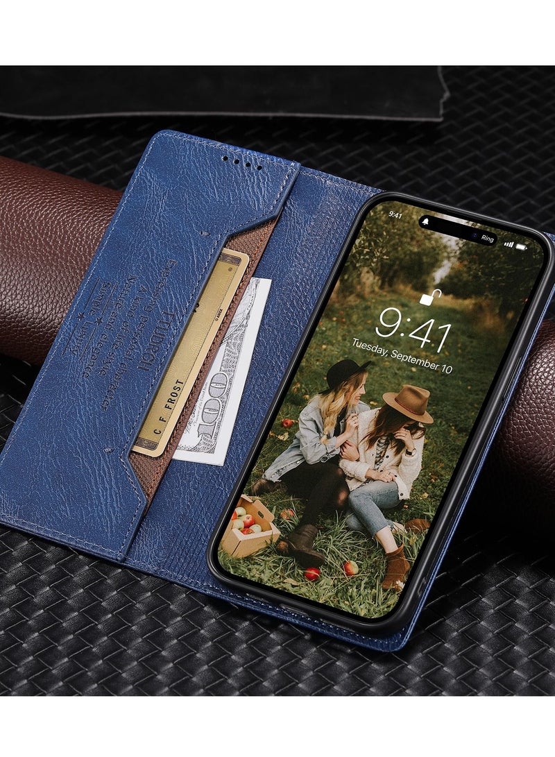Suteni Flip Cover Card Slots Leather Phone Case for iPhone - Image 3