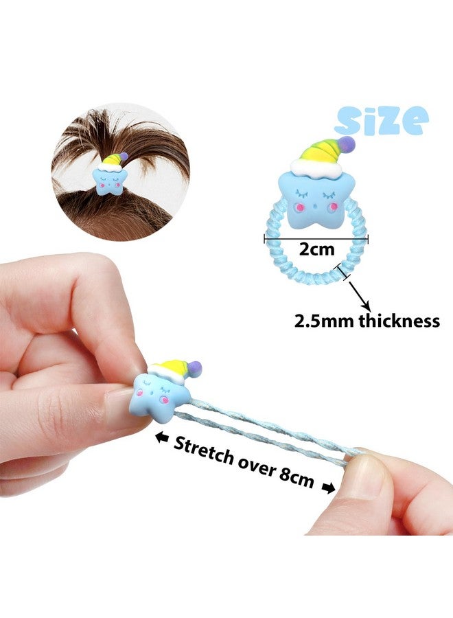 WillingTee 80Pcs Baby Hair Ties for Girls,Cute Small Hair Ties for Thin Hair,40 Pairs Ponytail Holders Elastic Hair Rubber Bands Hair Accessories for baby girls infant toddler kids - Image 3