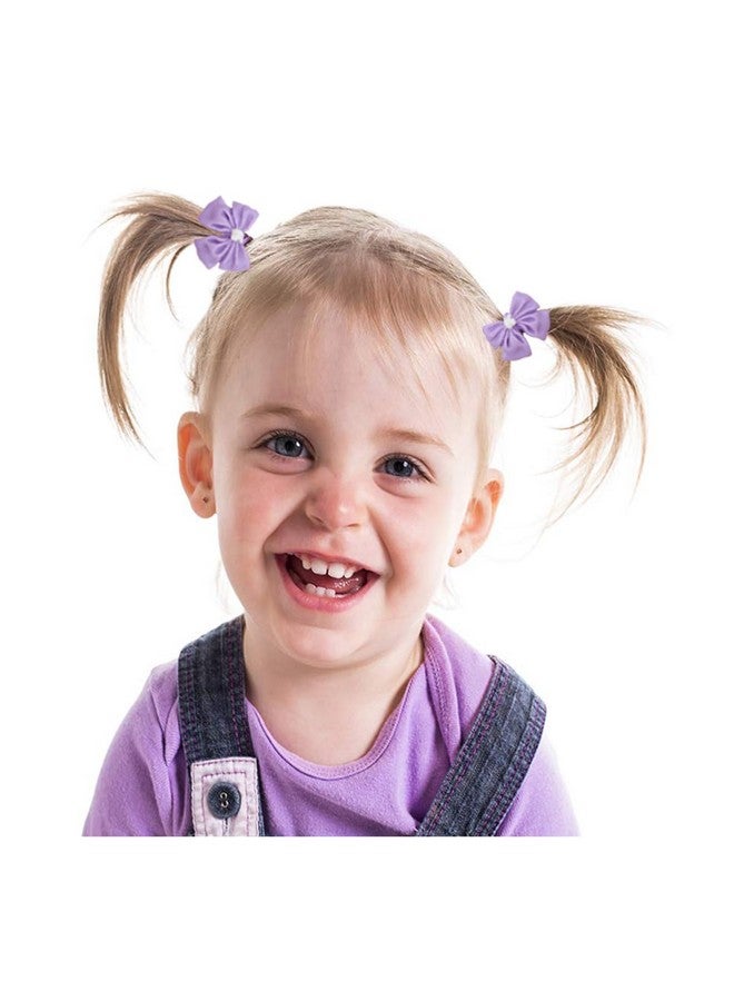 WillingTee 80Pcs Baby Hair Ties for Girls,Cute Small Hair Ties for Thin Hair,40 Pairs Ponytail Holders Elastic Hair Rubber Bands Hair Accessories for baby girls infant toddler kids - Image 4