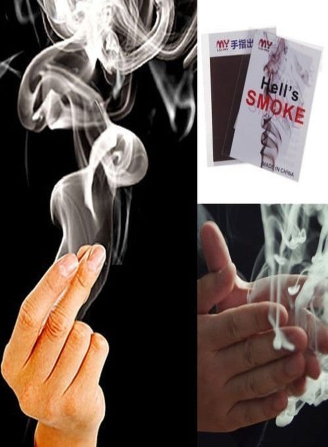 MilesMagic Magician’s Mystic Hell’s Smoke Gimmick Prop | Real Smoke Magic Trick Accessory for Close-up Illusions | Finger Smoke Paper Sheets | 2 Pieces - Image 2