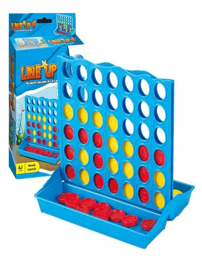 JOYCY Line-Up 4 Game | Classic 2-Player Strategy with Yellow and Red Discs | Vertical Connect Game for Kids and Families | Educational Fun Travel Game - Image 1