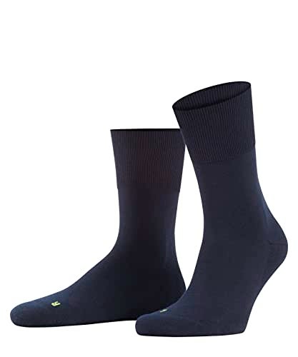 FALKE Unisex Run Socks, Light Cushion, Sporty, Classic Athleisure, Lightweight, Breathable, Skin-Friendly, Cotton, Blue (Marine 6120), 10.5-11.5, 1 Pair - Image 1