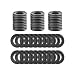 FANHAY 50pcs M12 Oil Drain Plug Gaskets Rubber Crush Black Washer Seals Engine Pan for ChevyFordBuickCadillacGMCHummerOldsmobilePontiacSaturn OEM Fits GM 19752021 0971191 3536966 12616850 - Image 2