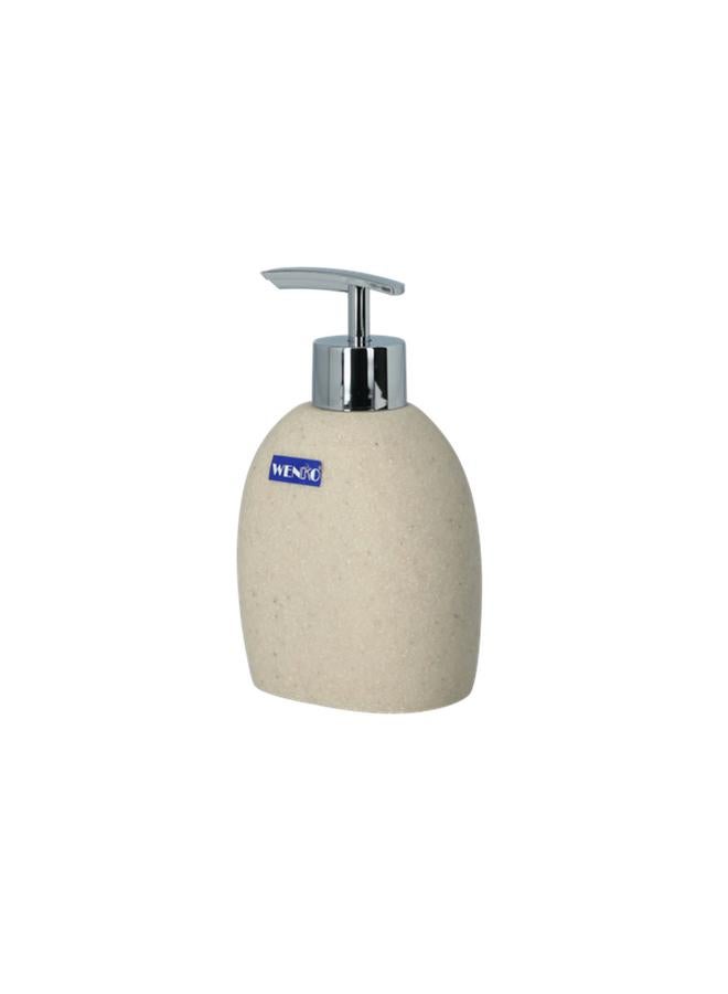 Wenko Puro Soap Dispenser Beige and Silver 295ml - Image 3