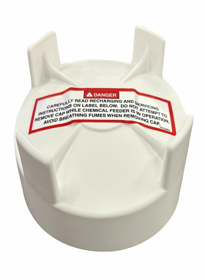 Poolzilla Chlorinator Replacement Lid - Compatible with Pentair R172008W, Rainbow 300, 302, 300-29X, 320, 322 - Automatic Chlorinator Feeder - Image 1