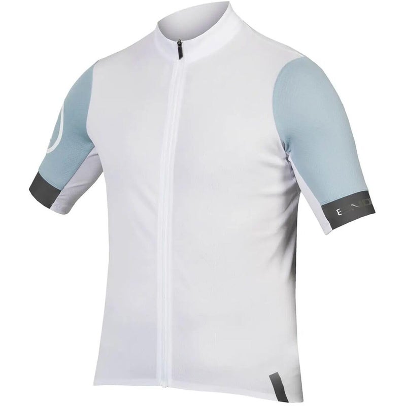 Endura Mens FS260 Road Cycling Jersey Short Sleeve White XSmall