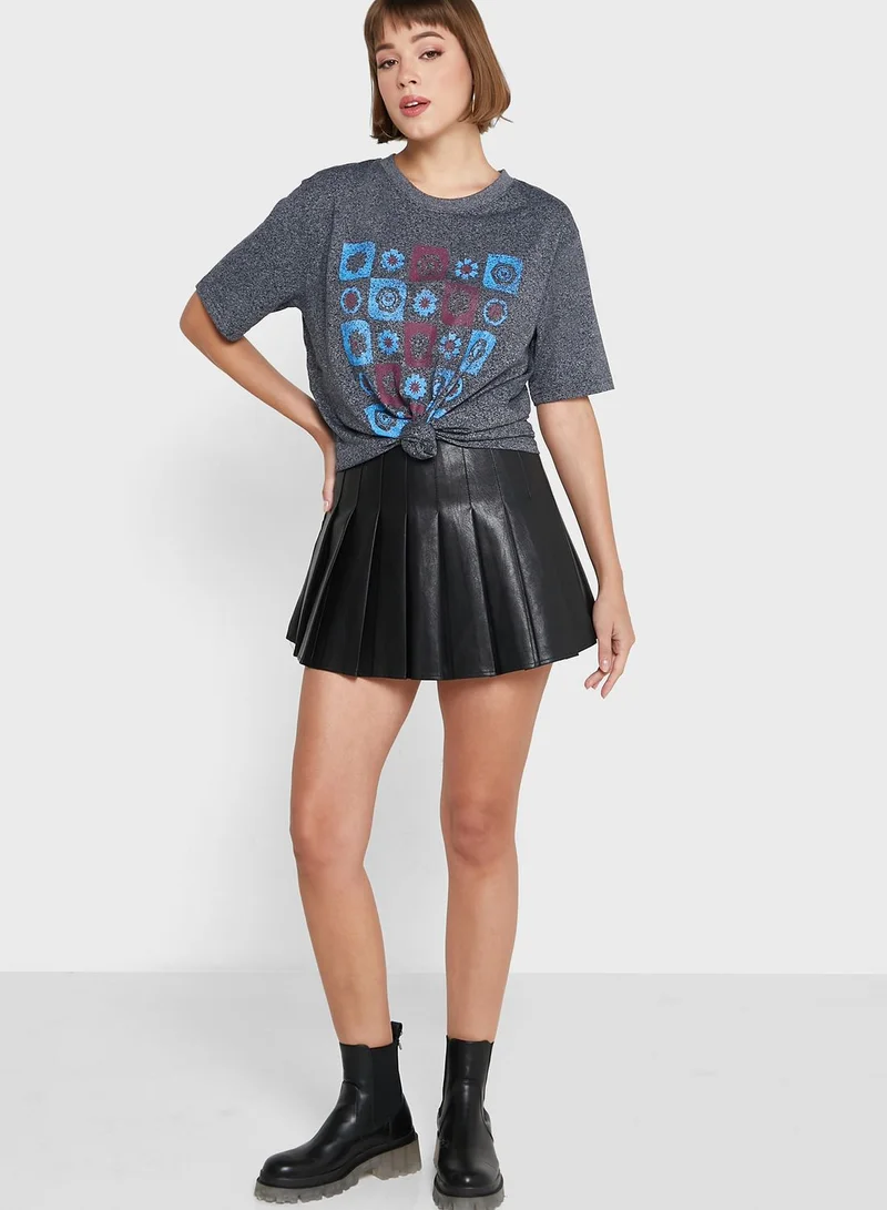 Ginger Graphic Melange T-Shirt