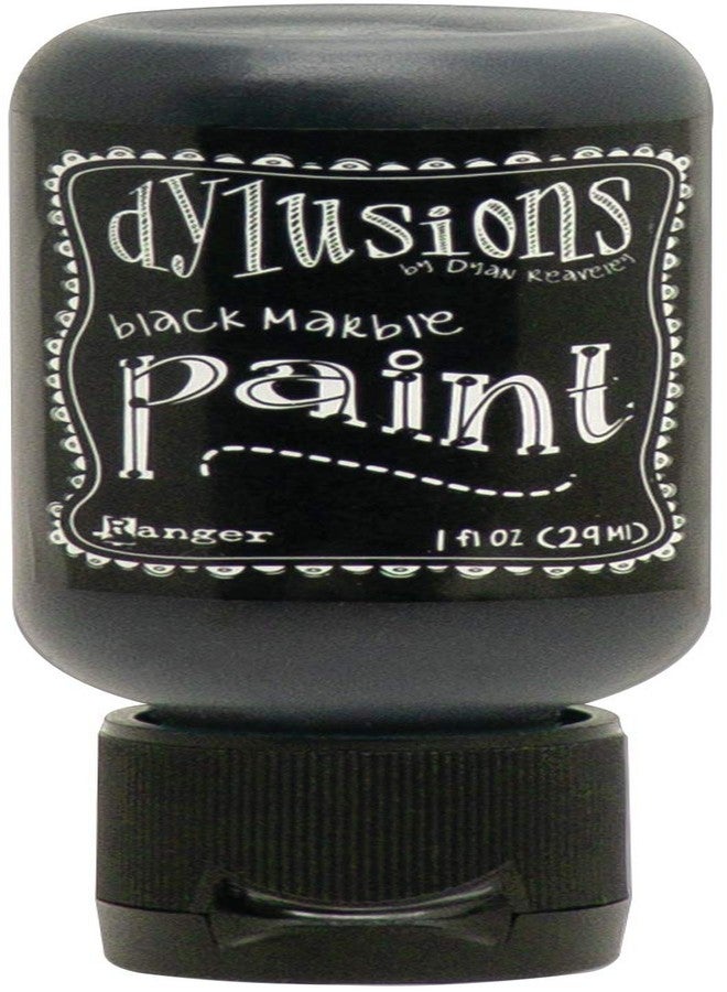 Dylusions Paint BLK, Black Marble