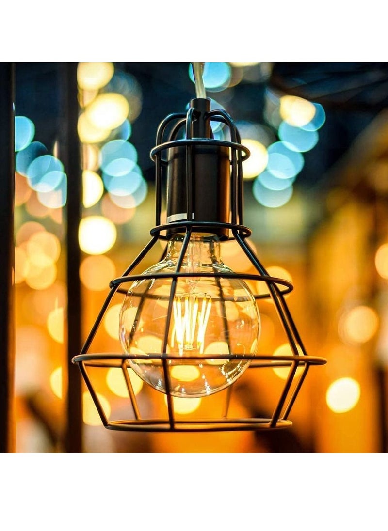 Gonice - E27 LED Light Bulb, Vintage Filament Globe Light Bulb, 4W Energy Saving 2700k Warm White Amber Glass Decorative Lamp, Ideal for Nostalgia and Retro Lighting - 6 Pack - Image 1