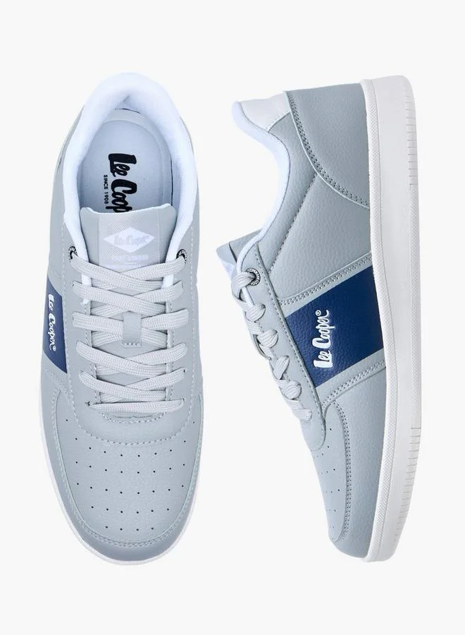 لي كوبر Men's Panelled Lace-Up Sneakers