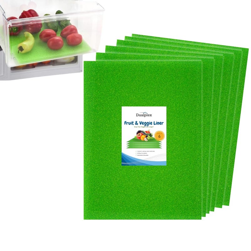 Dualplex Fruit  Veggie Life Extender Drawer Liner  Refrigerator Organizers and Storage Fridge Shelf Liners 