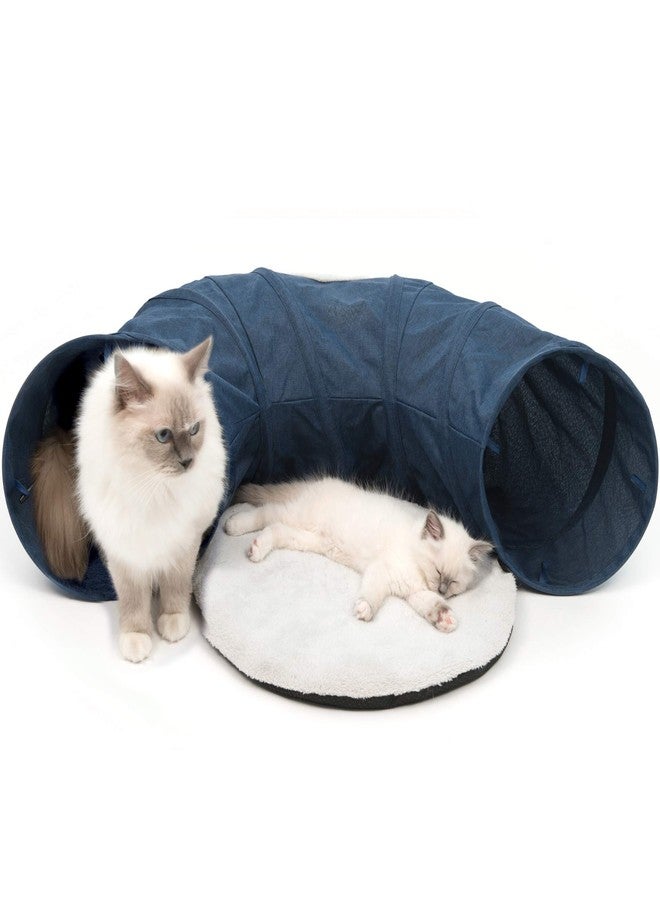 Catit Vesper Cat Tunnel, Cat Toy, Blue, 41995 - Image 1