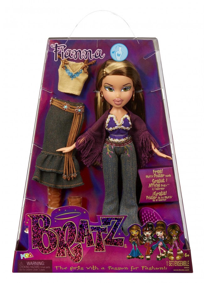BRATZ دمية أزياء براتز الأصلية فيانا سلسلة 3 مع 2 زي وملصق، لجمعها للأعمار 6 7 8 9 10+ - Image 1