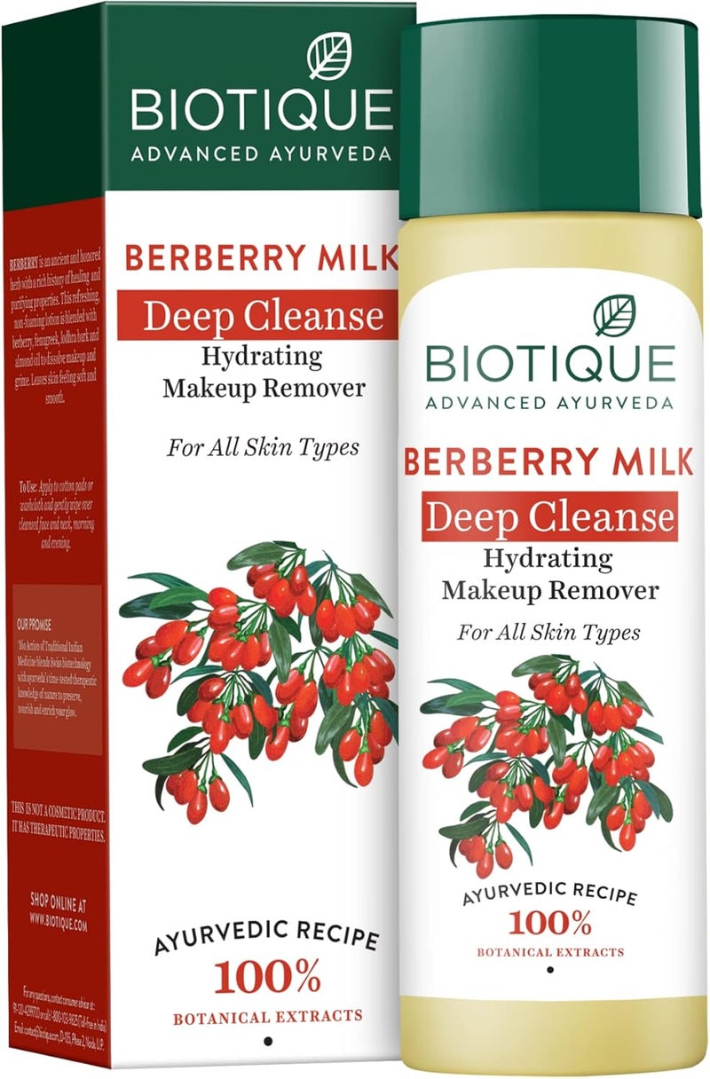 Biotique Bio Berberry Hydrating Cleanser For All Skin Types 120Ml I Ayurvedic Recipe I Botanical Extracts