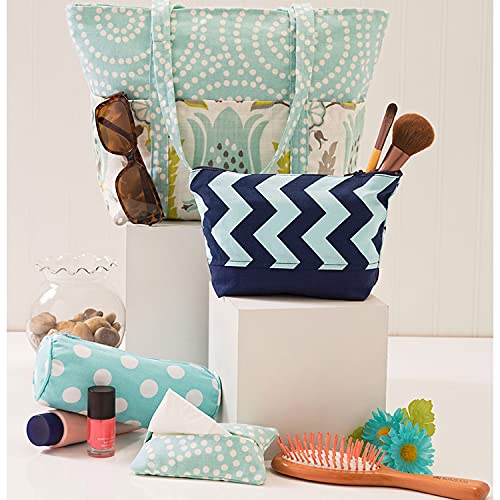 Simplicity Assorted Cosmetic Tote Bag Packet, Code 9310 Sewing Pattern, One Size, White - Image 4