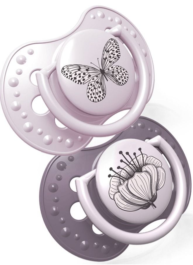 lovi - Lovi 2-Piece Dynamic Silicone Soother Set 6-18 m - Image 1
