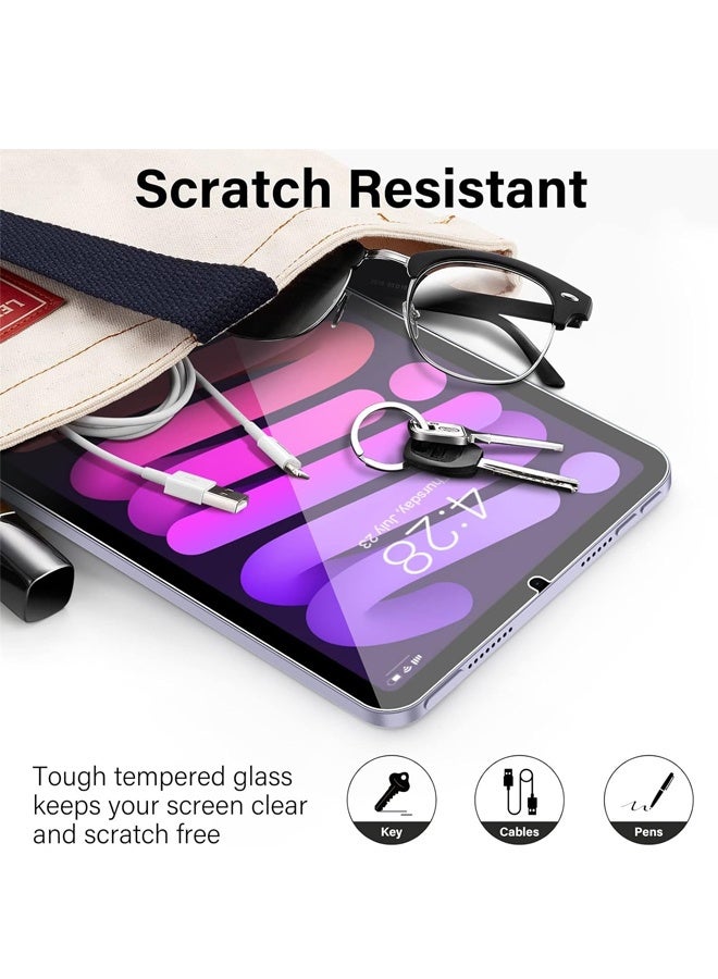 2 Pack Screen Protector for iPad Mini 7 2024 & Mini 6 2021 8.3 inch, Tempered Glass for iPad Mini 7th/6th Generation A2993 A2995 A2996 -Clear - Image 4