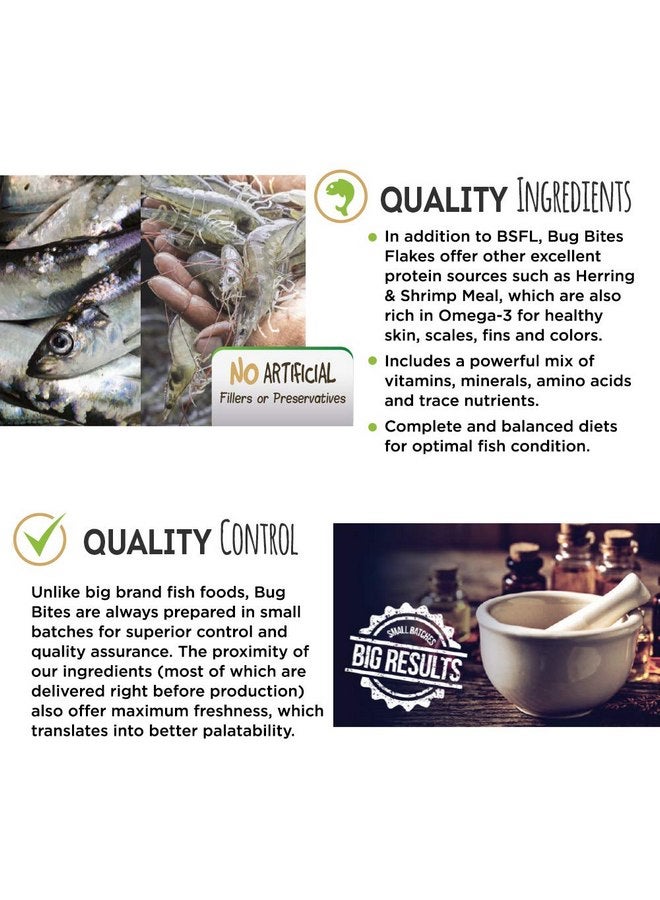 فلوفال طعام أسماك Fluval Bug Bites مع سبيرولينا، رقائق للأسماك الصغيرة إلى المتوسطة الحجم، 1.59 أونصة، A7355 - Image 2