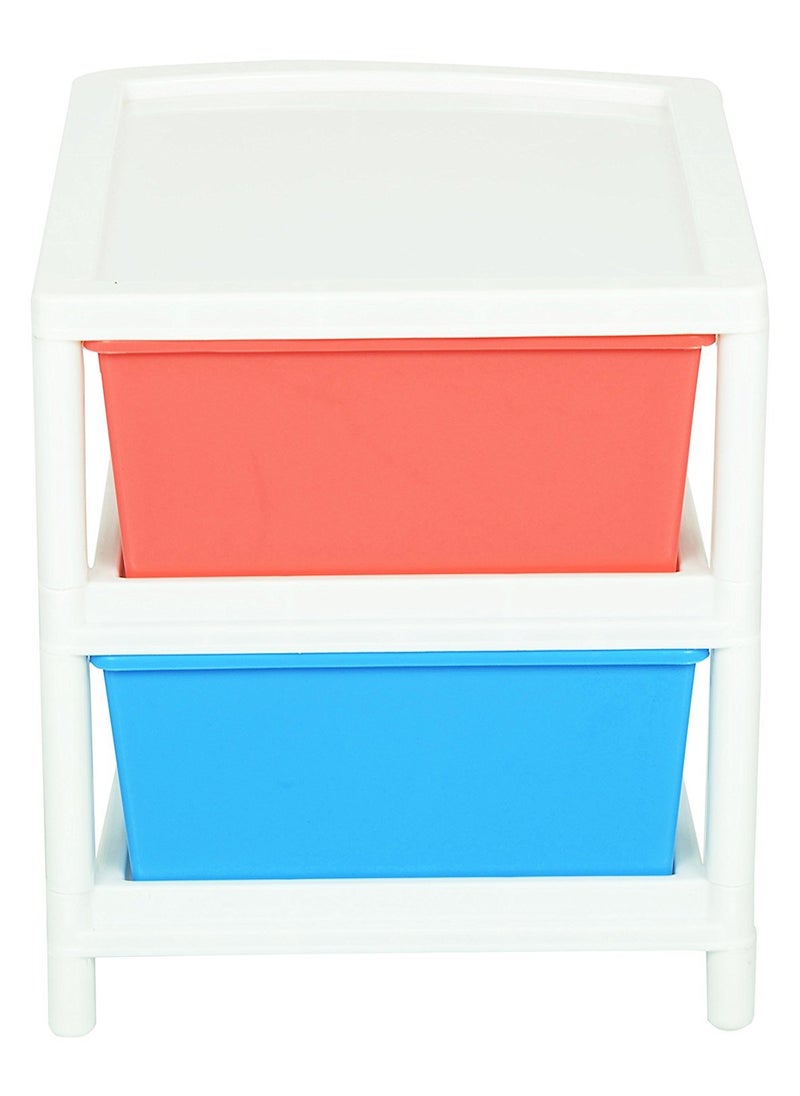 Aristo - ARISTO Multipurpose 2-Drawer Plastic Modular Chest Organizer (Multicolour), Standard, (30.5 x 39 x 34) cm - Image 1