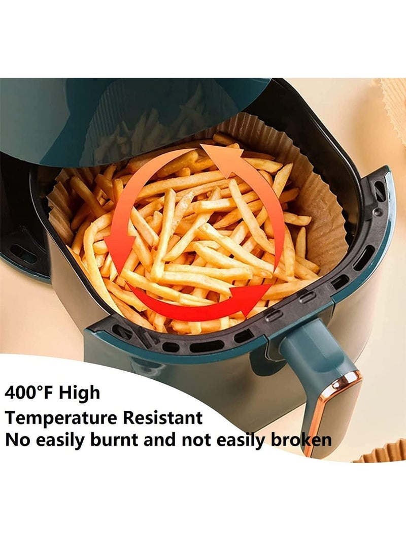 YOONISPRO 50-Pack Air Fryer Disposable Parchment Paper Liners – 20cm Non-Stick, Food-Grade Baking Paper for Air Fryer, Microwave & Oven, Heat-Resistant Round Liners (Brown) - Image 4