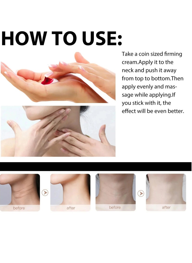 EELHOE - Facial Repair Cream, Safe And Smooth Neck Wrinkle Remover Cream, Anti Aging Firmining Skin Tightening Cream, Whitening Brighten Moisturizing Lotion For Face, Chest, Neck, Reducing Dark Spots Helves - Image 1
