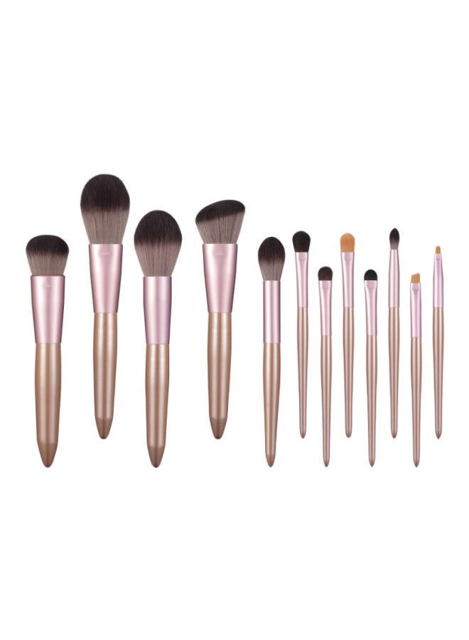 Beauenty 12-Piece Makeup Brush Set Brown/Rose Gold - Image 1