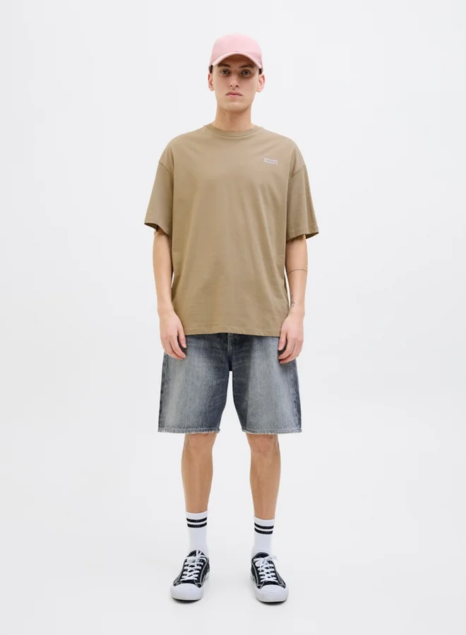 JACK & JONES Graphic Print Round Neck T-Shirt